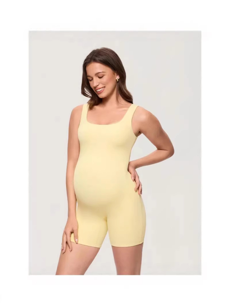 Sexy backless maternity bodysuit — comfortable & supportive, high-waist shaping, lift-fit yoga wear